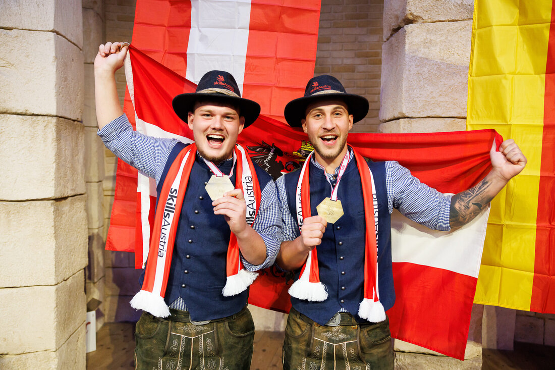 Österreichs Bauwirtschaft hat Spitzenplätze bei der Berufs-EM erzielt. Das Highlight: eine Goldmedaille für die Betonbauer.