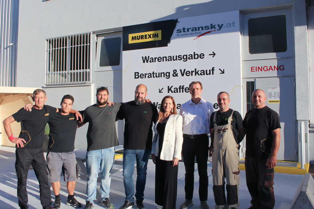 In Wien 15. ganz in der Nähe des Wiener Westbahnhofs, empfängt die Murexin-Tochter Franz Stransky GmbH ihre Kunden und Besucher mit neuem Erscheinungsbild.