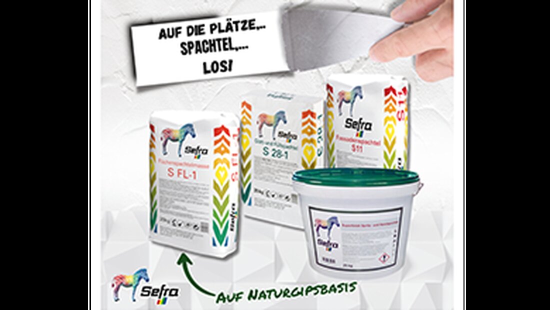 Für perfekt vorbereitete Untergründe braucht es Qualität und Verlässlichkeit – genau das bieten Ihnen die bewährten Spachtelmassen von Sefra.